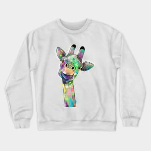 Colour pop giraffe Crewneck Sweatshirt